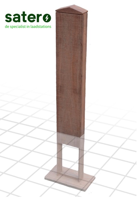 Universele houten laadpaal * Satero *