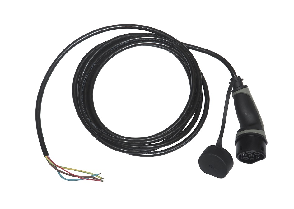 Laadkabel 3x16A open einde - Type 2 - 7,5 meter