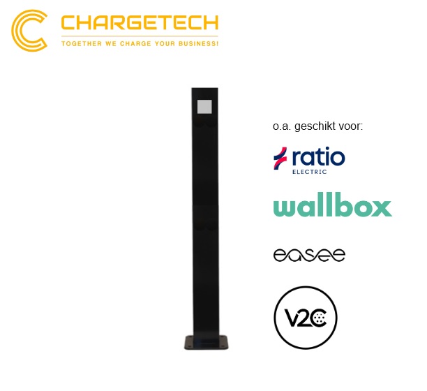 ChargeTech Dubbele montage paal t.b.v. de V2C Trydan